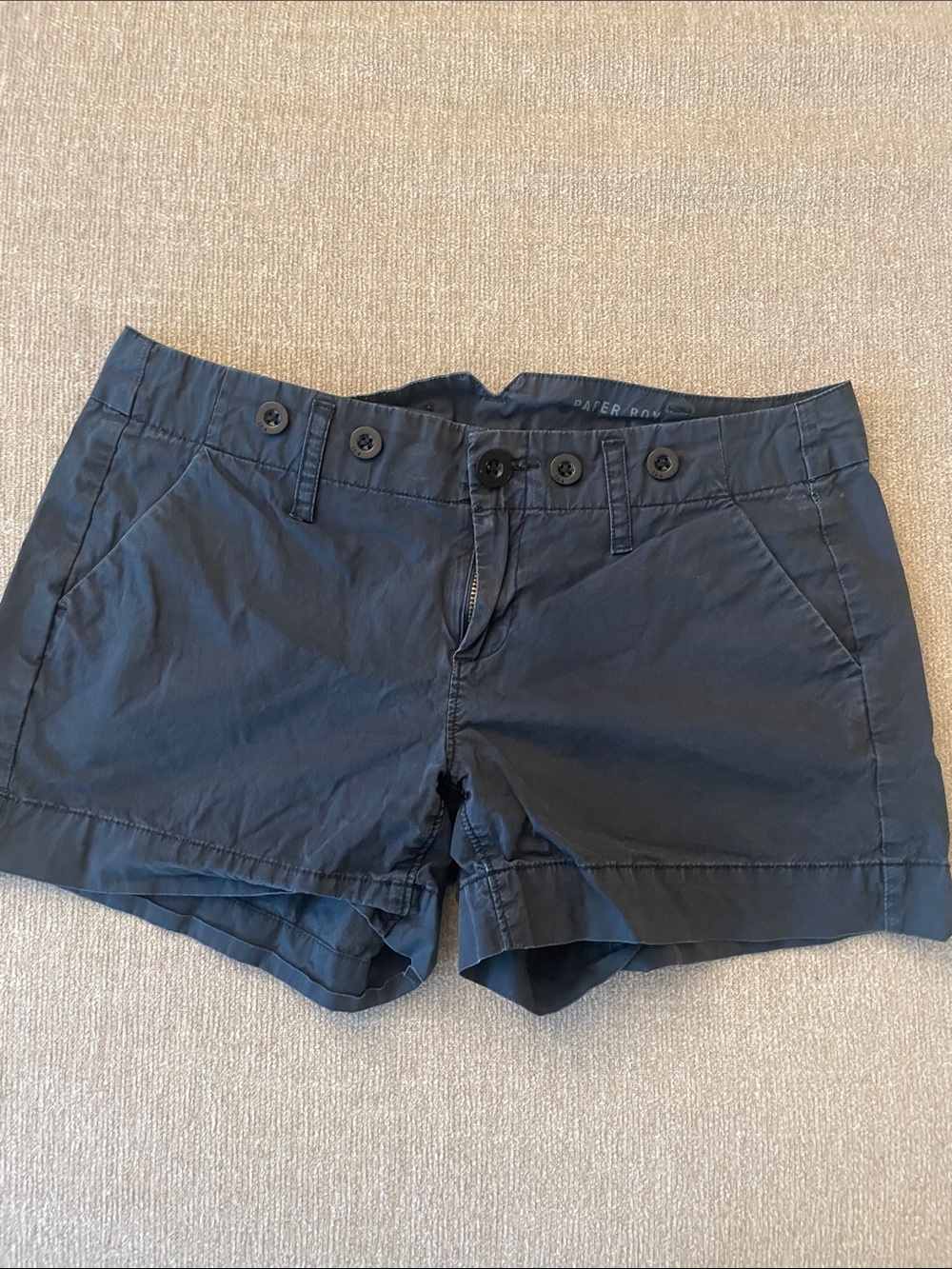 Paper boy Cotton black Shorts